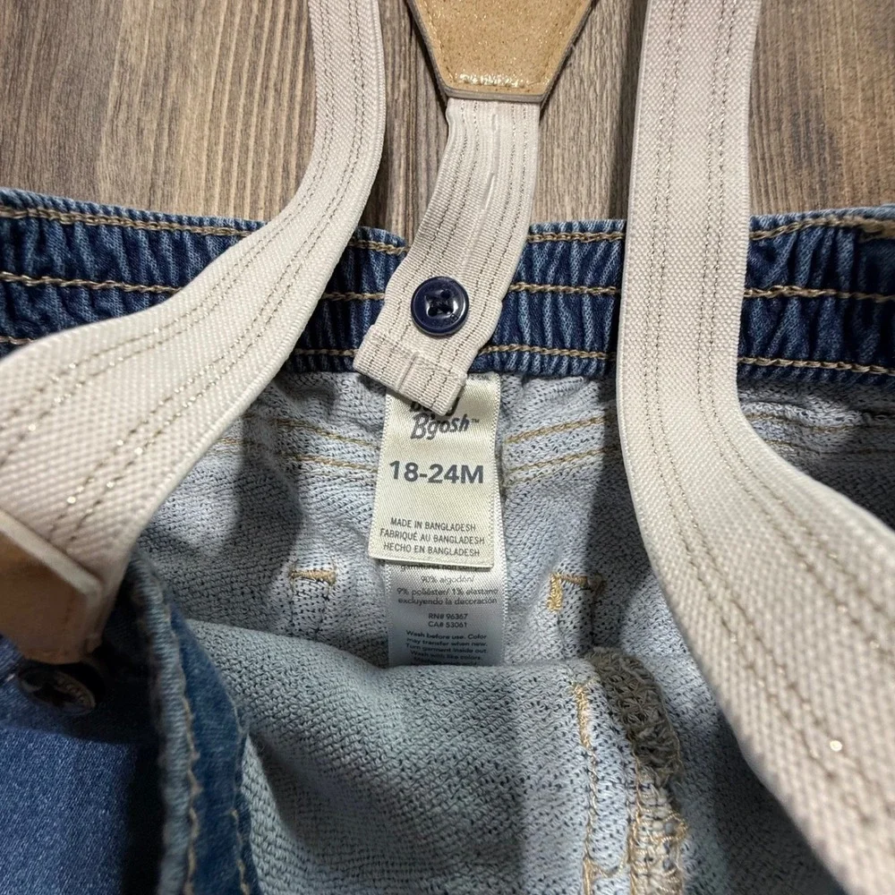 OshKosh B'gosh Suspender Jeans Blue Denim Americana